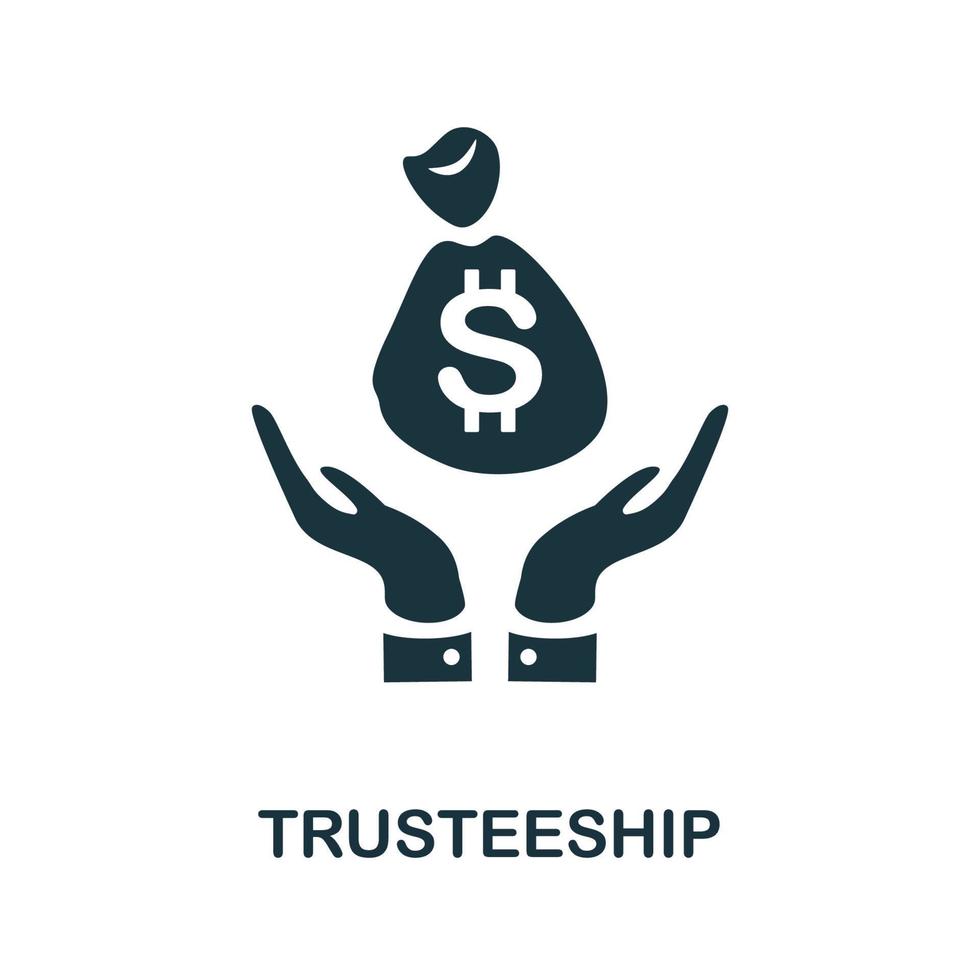 Trusteeship icon. Simple element from business management collection. Creative Trusteeship icon for web design, templates, infographics and more vector