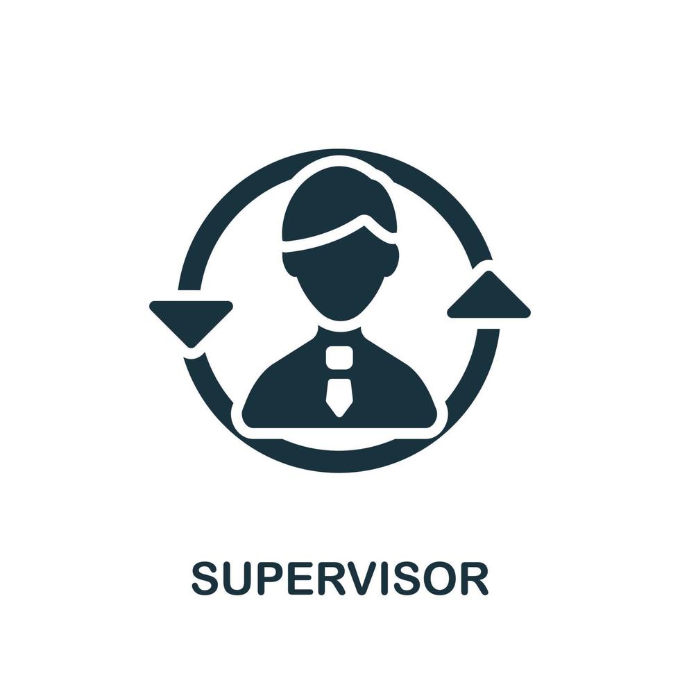 Supervisor icon. Simple element from company management collection. Creative Supervisor icon for web design, templates, infographics and more vector