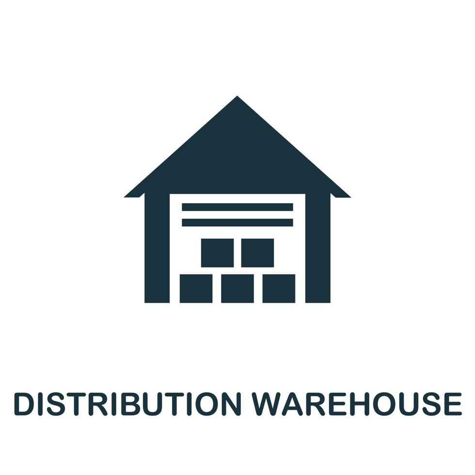 Distribution Warehouse icon. Simple element from delivery collection. Creative Distribution Warehouse icon for web design, templates, infographics and more vector