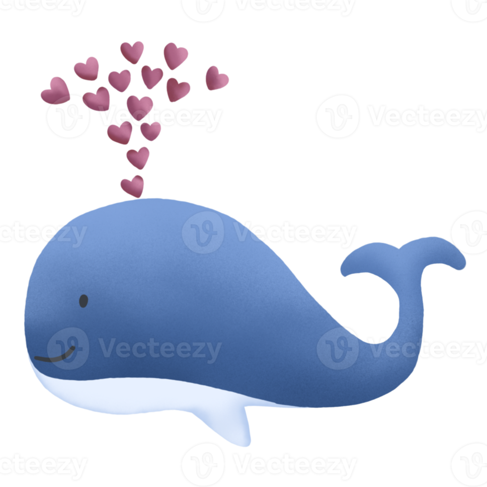 Whale Element Illustration png