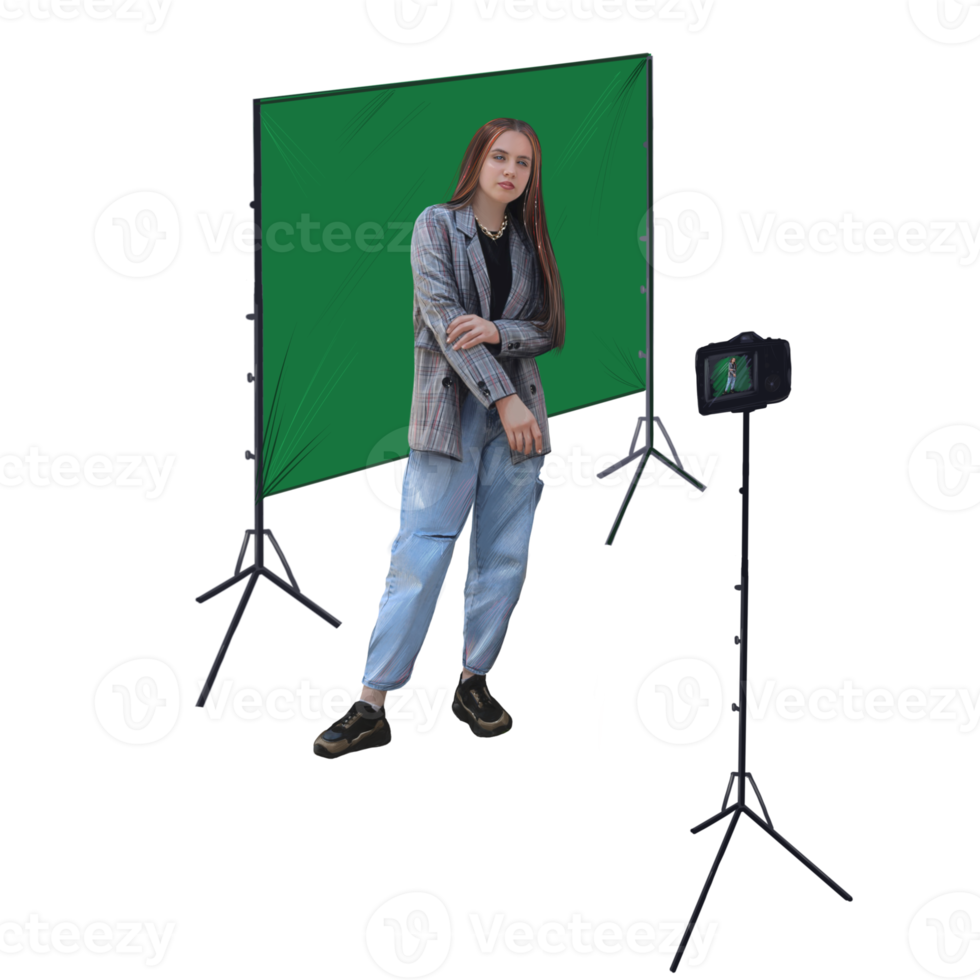 Teenager-Blogger filmen Videoinhalte für soziale Netzwerke png