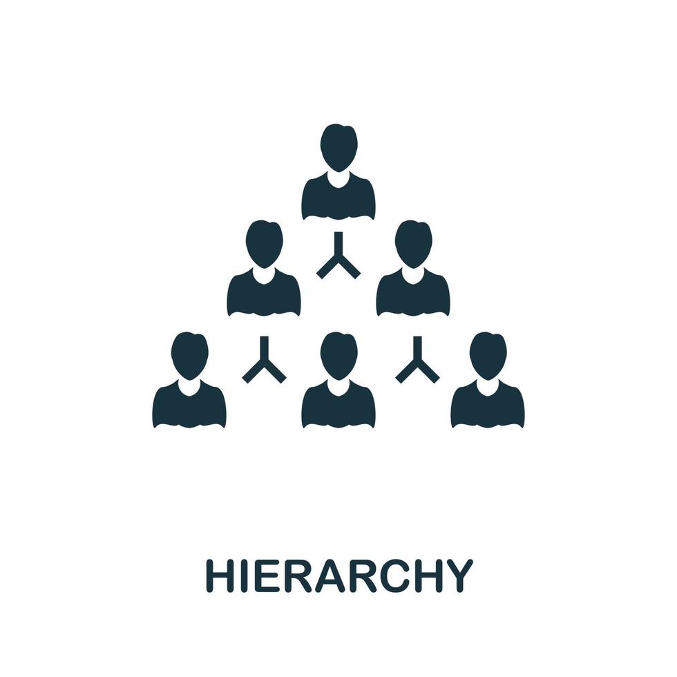 Hierarchy icon. Simple element from business intelligence collection. Creative Hierarchy icon for web design, templates, infographics and more vector