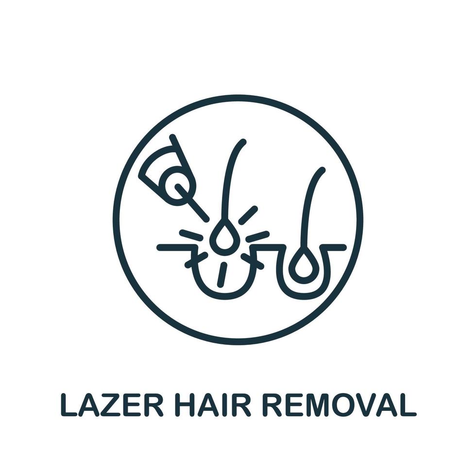 Laser Hair Removal icon. Simple element from cosmetology collection. Creative Laser Hair Removal icon for web design, templates, infographics and more vector