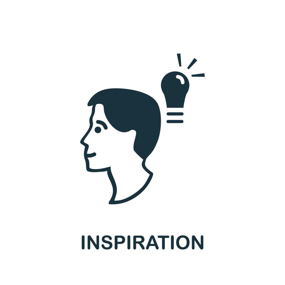 Inspiration icon. Simple illustration from creative package collection. Creative Inspiration icon for web design, templates, infographics and more vector