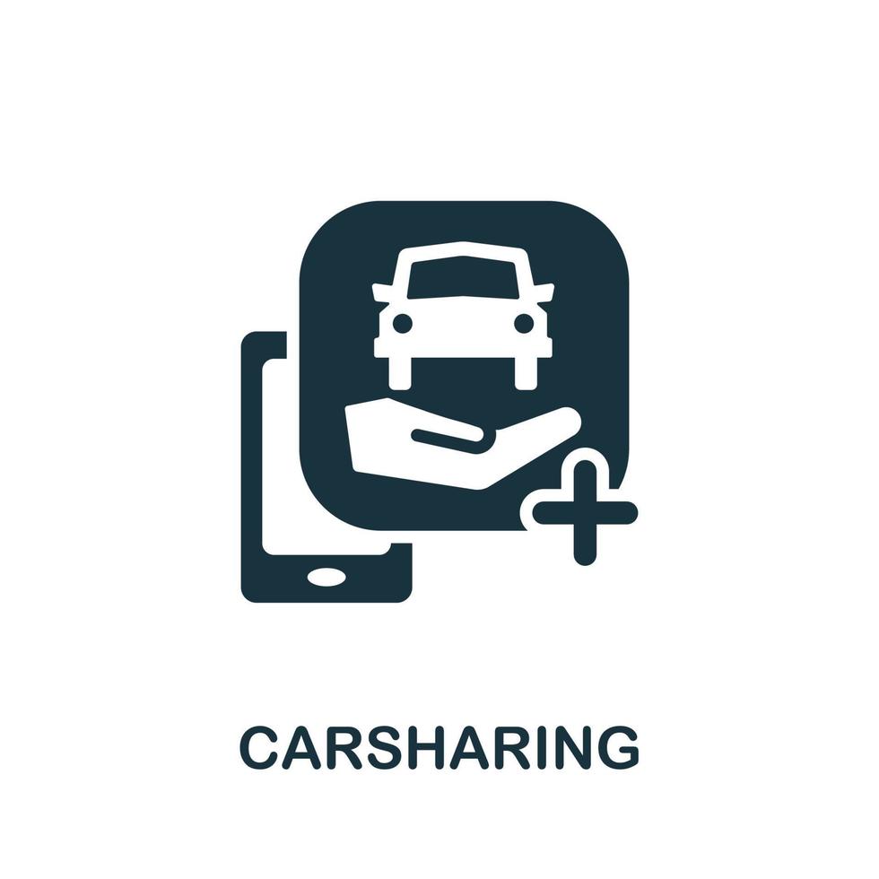 Carsharing icon. Simple element from carsharing collection. Creative Carsharing icon for web design, templates, infographics and more vector