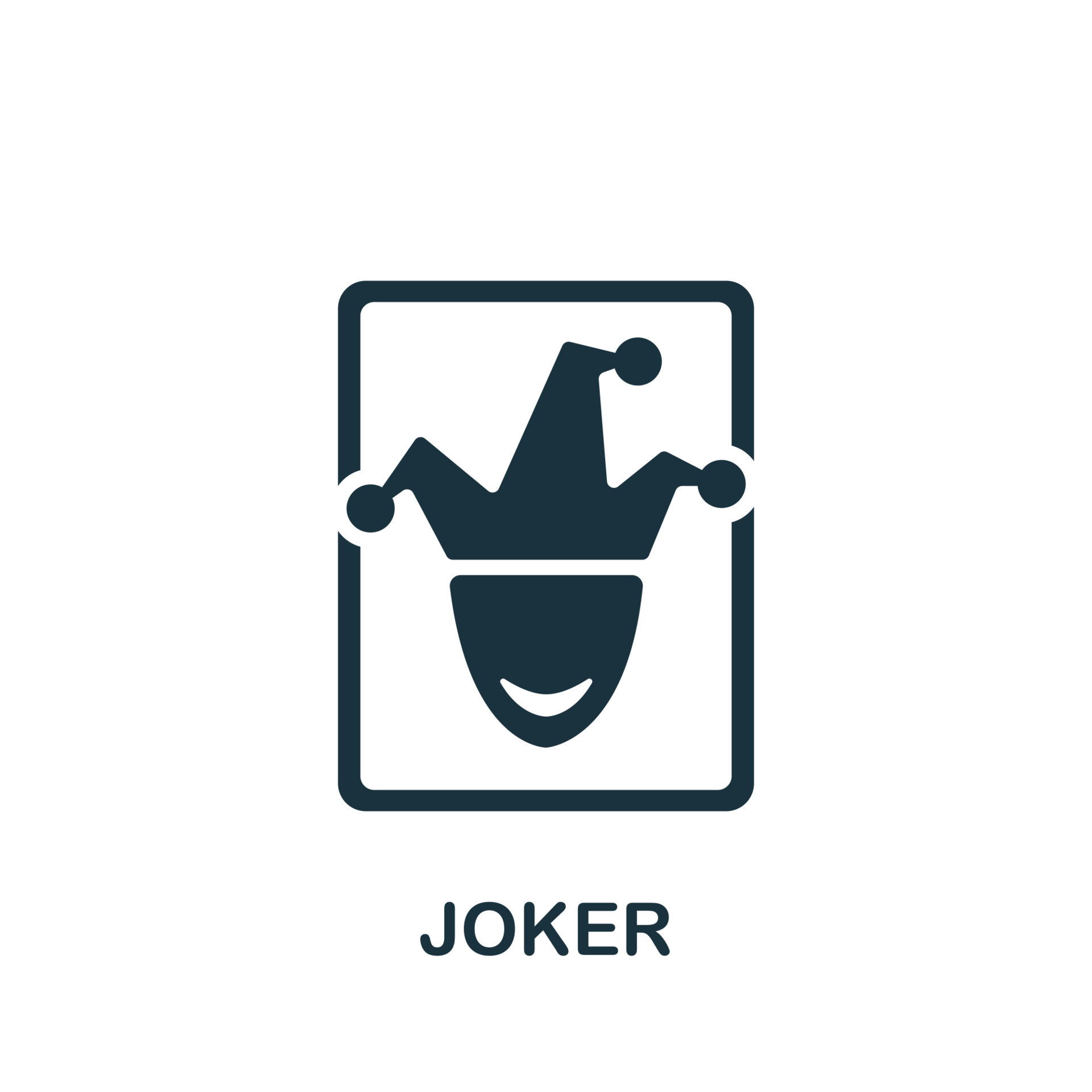 Joker icon. Simple element from casino collection. Creative Joker icon ...