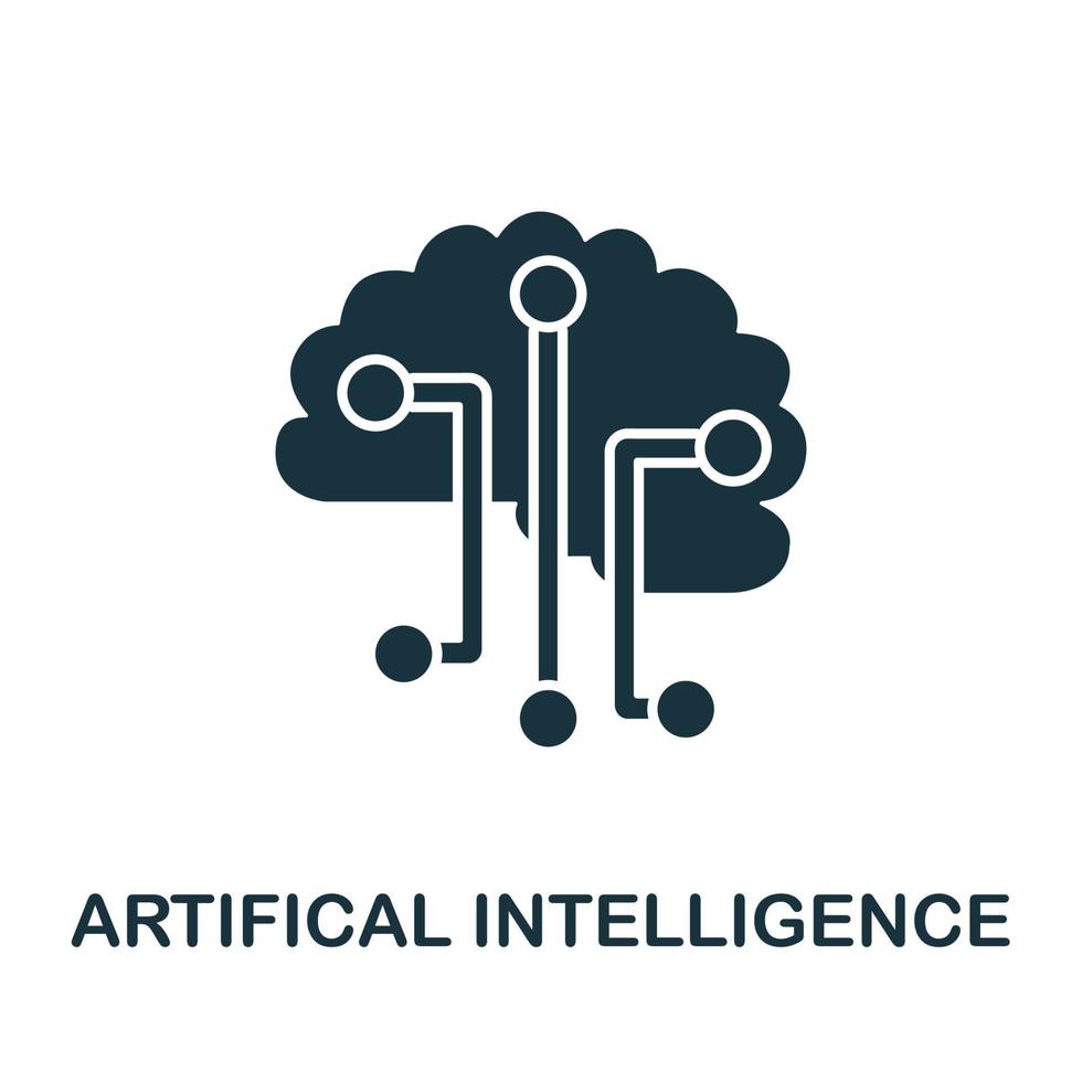 Artificial Intelligence icon from digitalization collection. Simple line Artificial Intelligence icon for templates, web design vector
