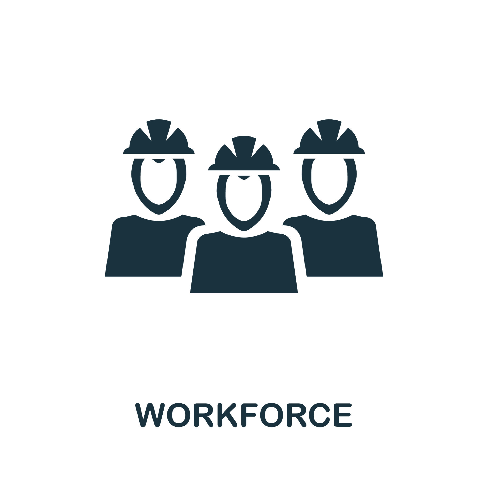 Workforce icon Simple element from business management collection Workforce icon Simple element from business management collection
