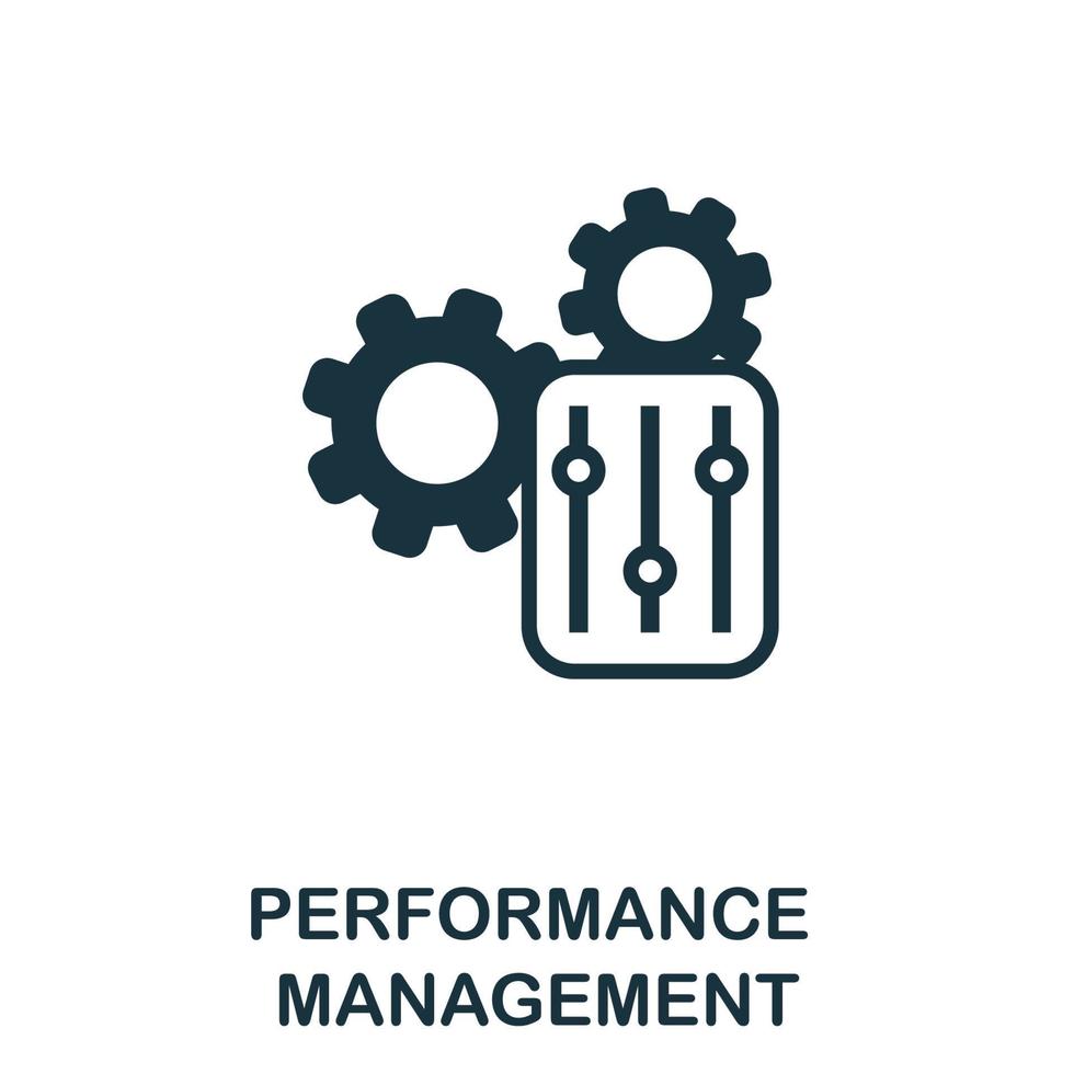 Performance Management icon. Simple element from business management collection. Creative Performance Management icon for web design, templates, infographics and more vector