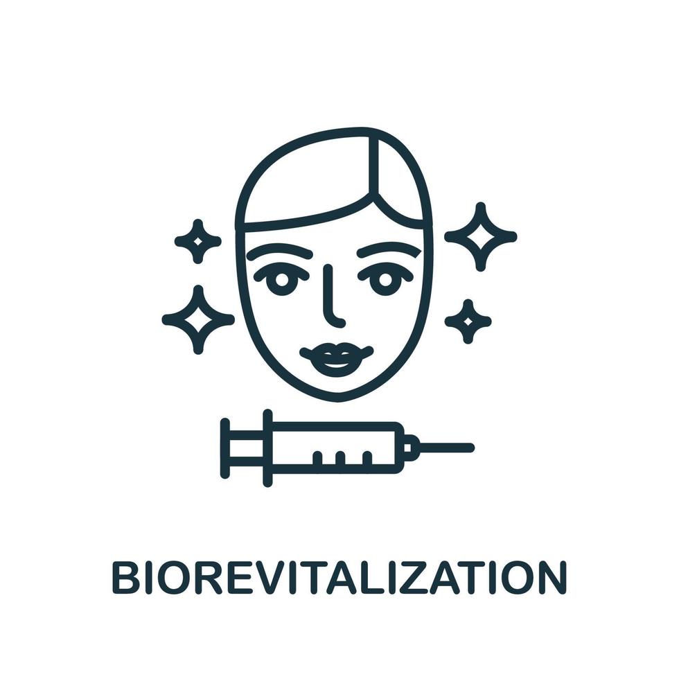 Biorevitalization icon. Simple element from cosmetology collection. Creative Biorevitalization icon for web design, templates, infographics and more vector