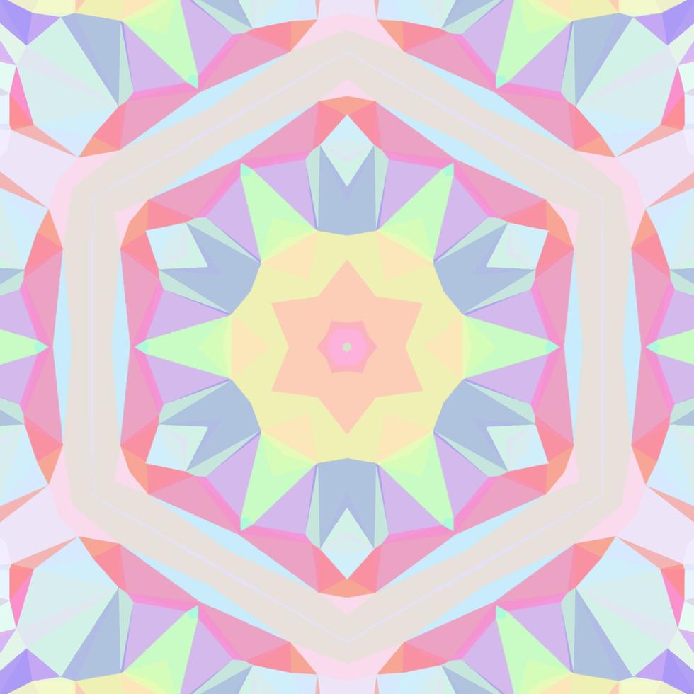Abstract kaleidoscope background. Beautiful kaleidoscope seamless pattern. Multicolor mosaic texture. Seamless kaleidoscope texture. Unique kaleidoscope design vector