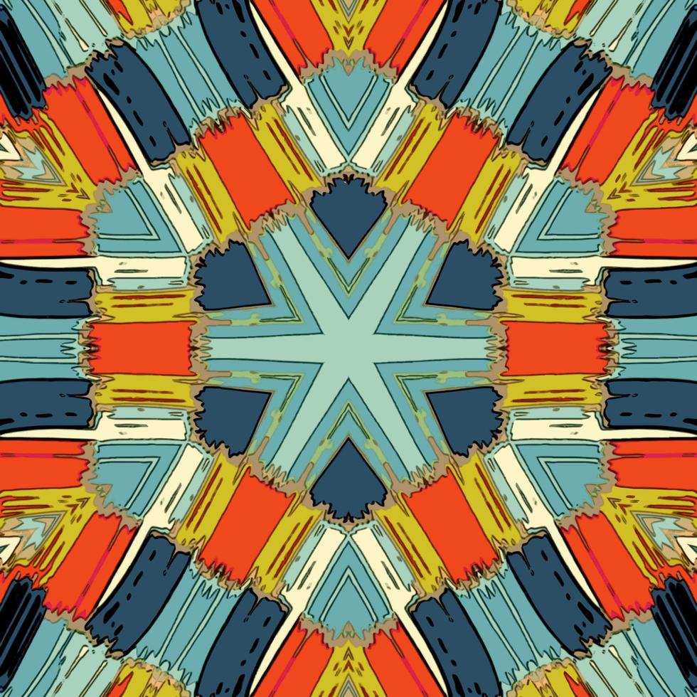 Abstract kaleidoscope background. Beautiful kaleidoscope seamless pattern. Multicolor mosaic texture. Seamless kaleidoscope texture. Unique kaleidoscope design vector