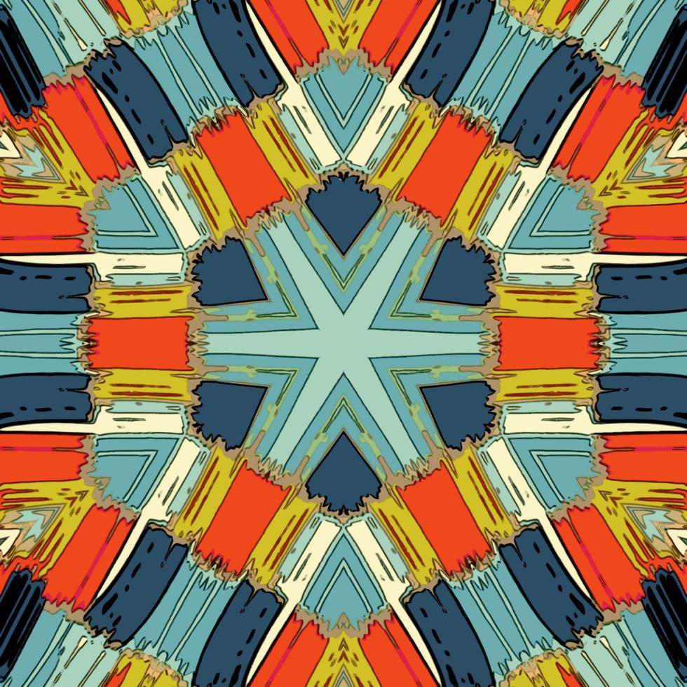 Abstract kaleidoscope background. Beautiful kaleidoscope seamless pattern. Multicolor mosaic texture. Seamless kaleidoscope texture. Unique kaleidoscope design vector