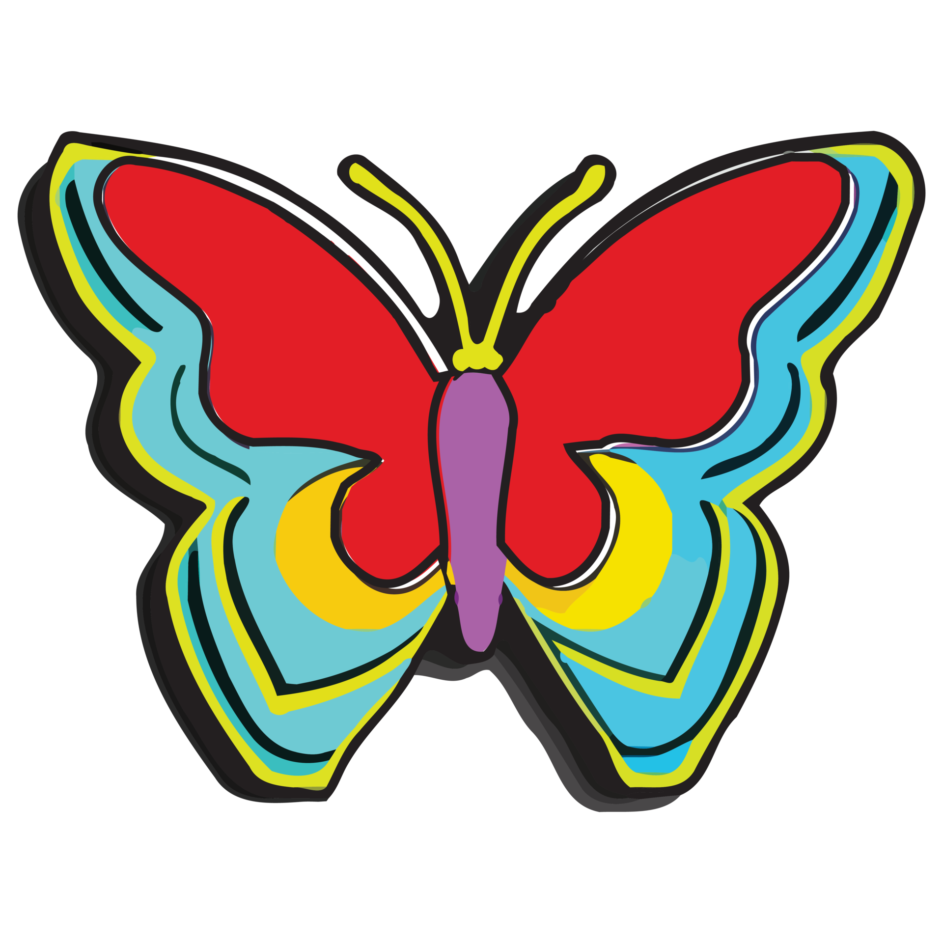 Colourful Butterfly PNG image with transparent background 17207796 PNG
