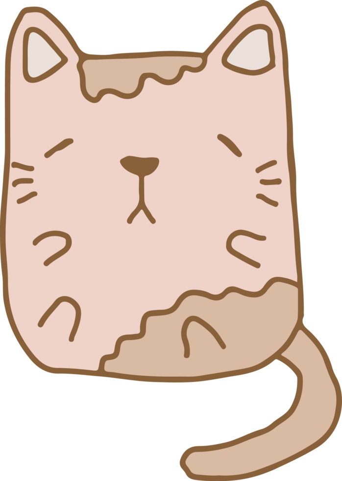 Cat cartoon character crop-out png