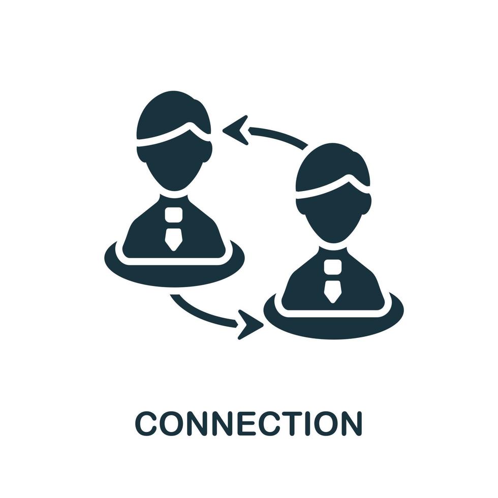 Connection icon. Simple element from business recruitment collection. Creative Connection icon for web design, templates, infographics and more vector