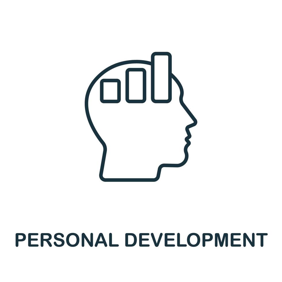 Personal Development icon from business training collection. Simple line Personal Development icon for templates, web design and infographics vector