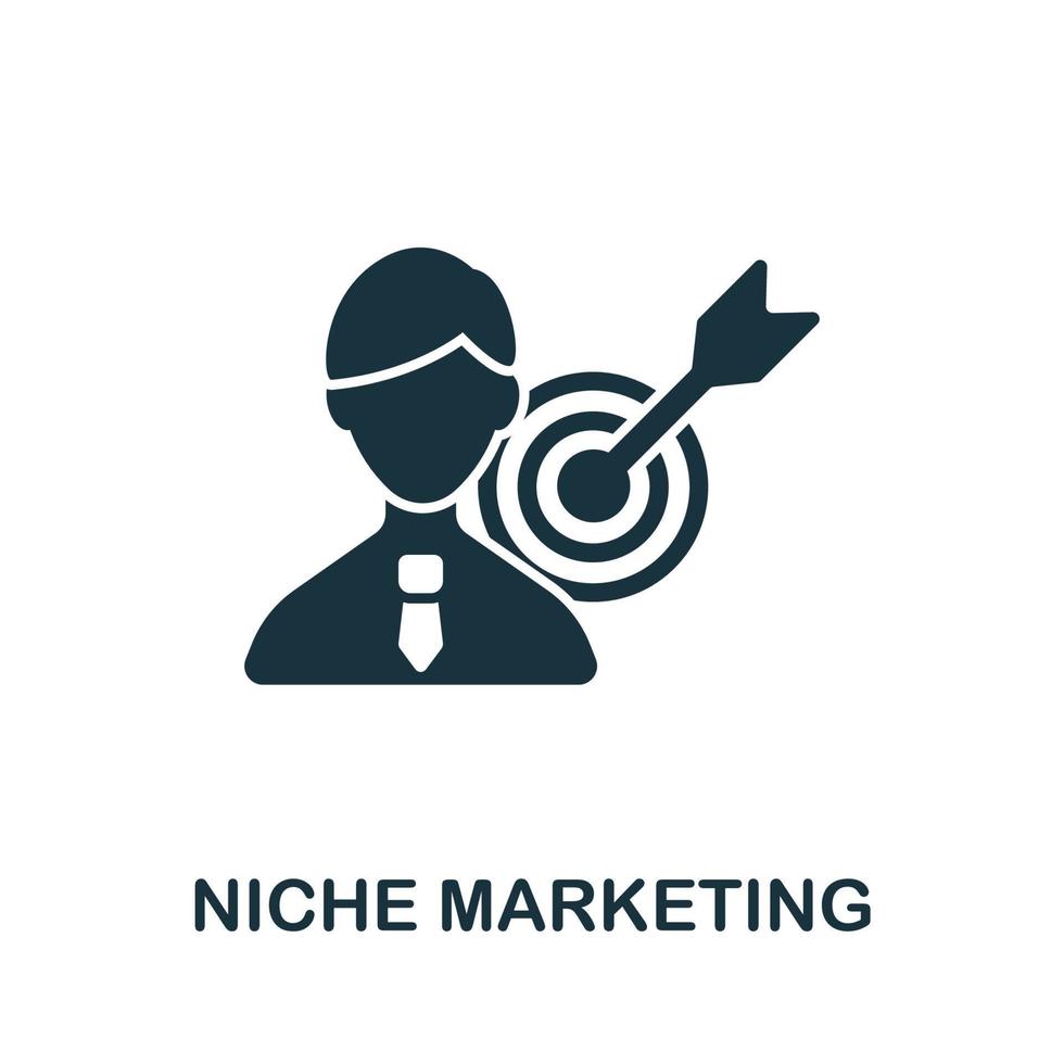 Niche Marketing icon from affiliate marketing collection. Simple line Niche Marketing icon for templates, web design and infographics vector