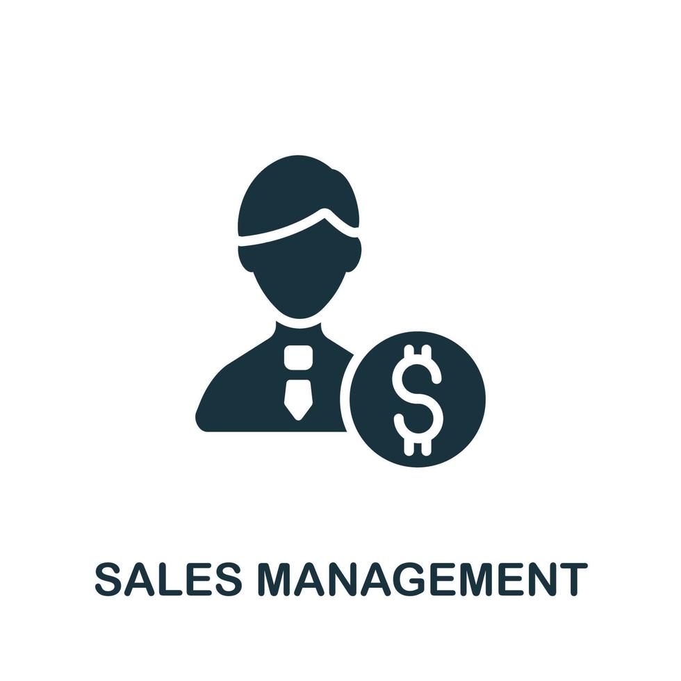 Sales Management icon. Simple element from company management collection. Creative Sales Management icon for web design, templates, infographics and more vector