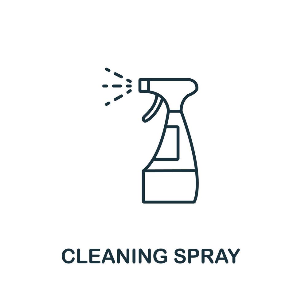 Cleaning spray icon from cleaning collection. Simple line element Cleaning spray symbol for templates, web design and infographics vector