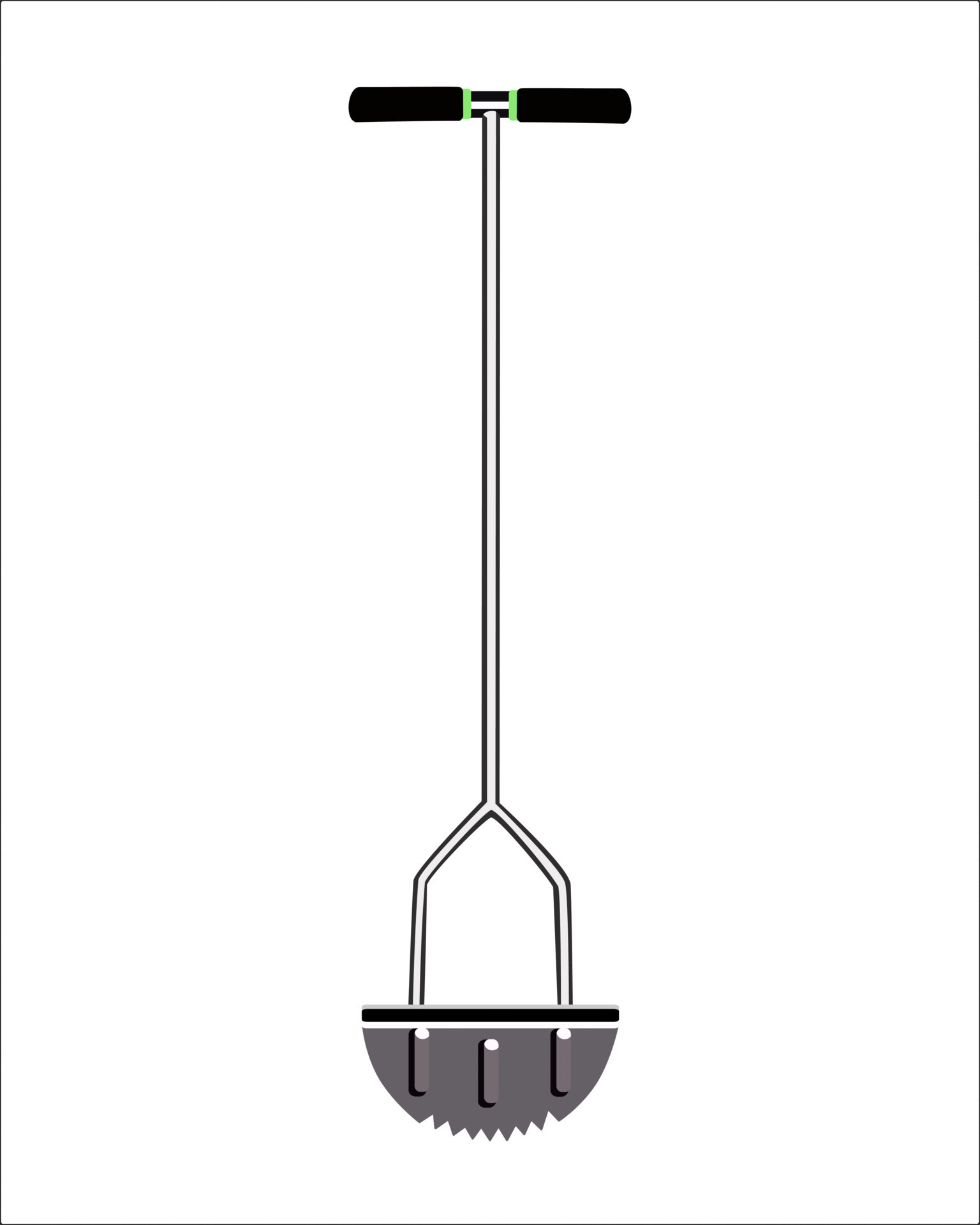 Vector of Edger Lawn Tool, Half Moon Lawn Edger, Manual Lawn Edger for
