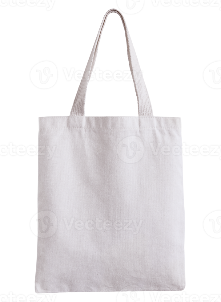 white fabric bag isolated with clipping path for mockup png