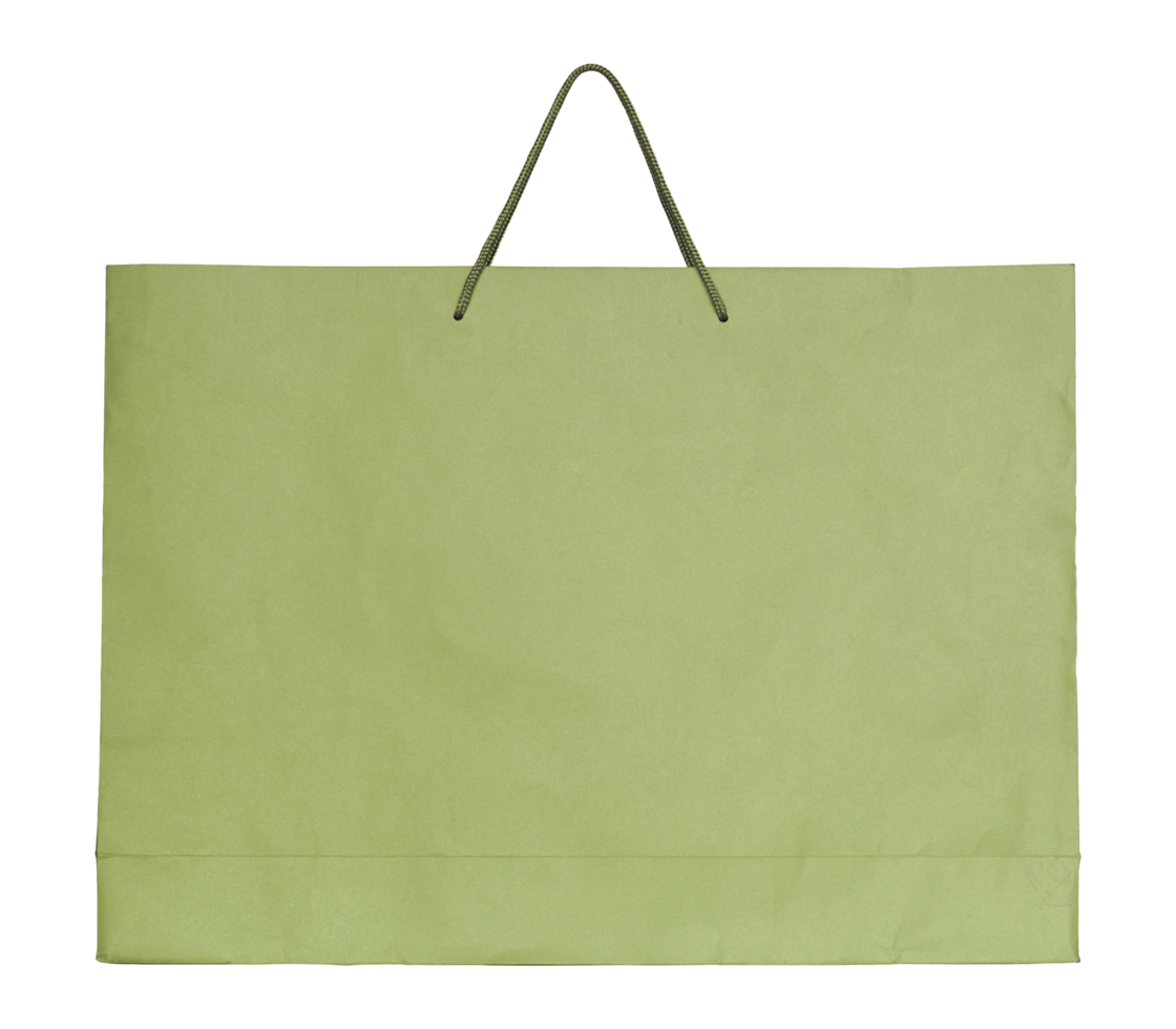 shopping paper bag isolated with clipping path for mockup png