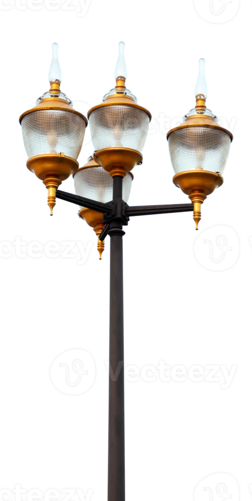 lamp post electricity isolated with clipping path png
