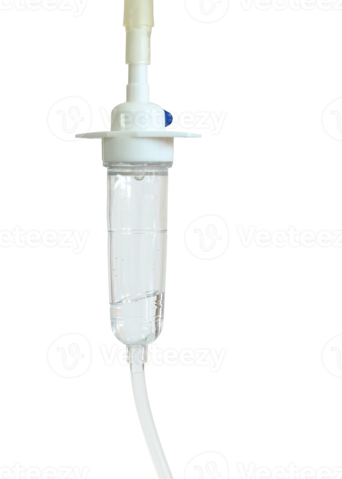 Saline solution drip isolated with clipping path png