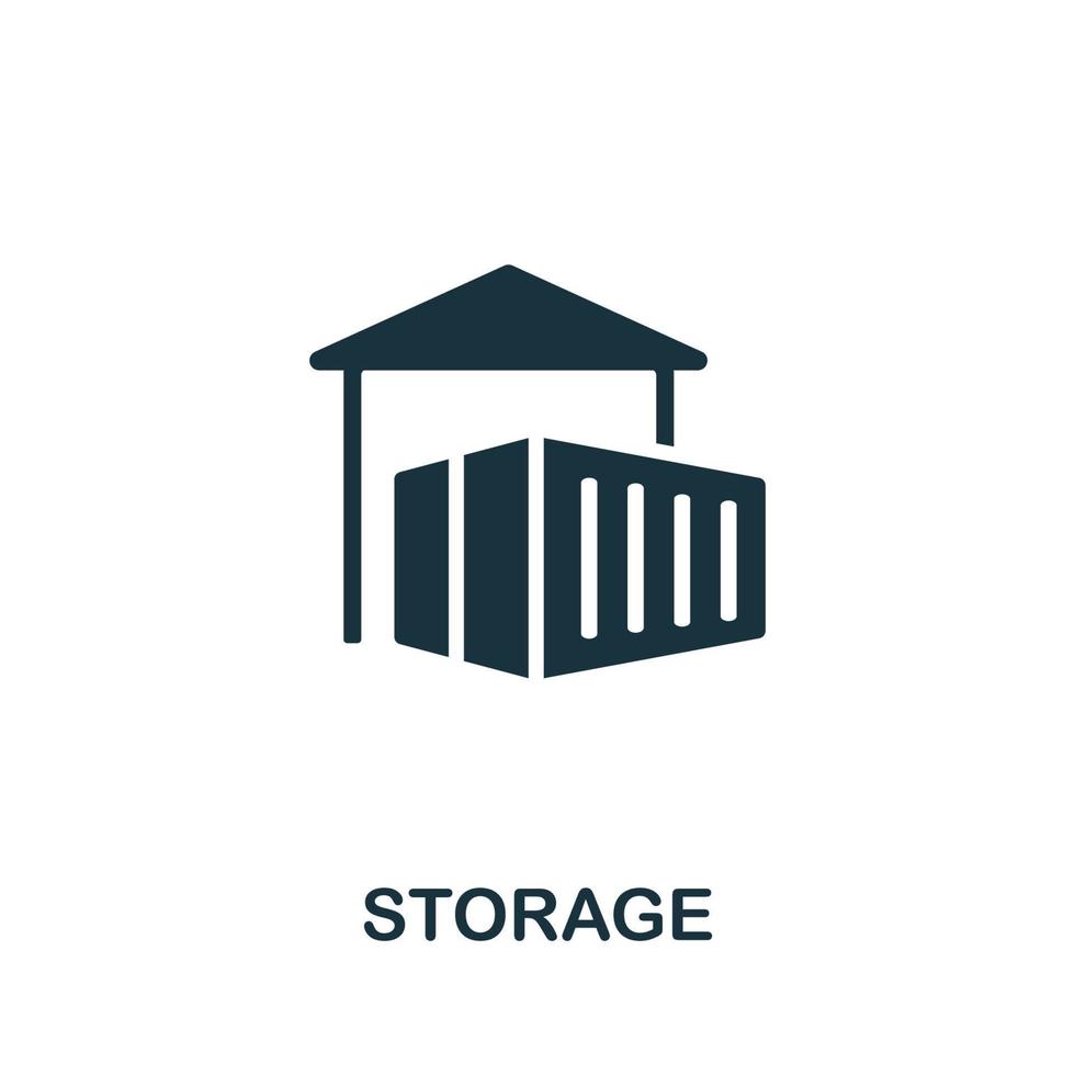 Storage icon. Simple illustration. Storage icon for web design, templates, infographics and more vector