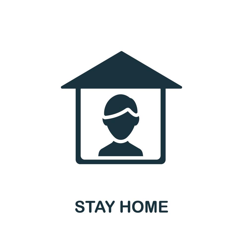 Stay Home icon. Simple element from coronavirus collection. Creative Stay Home icon for web design, templates, infographics and more vector