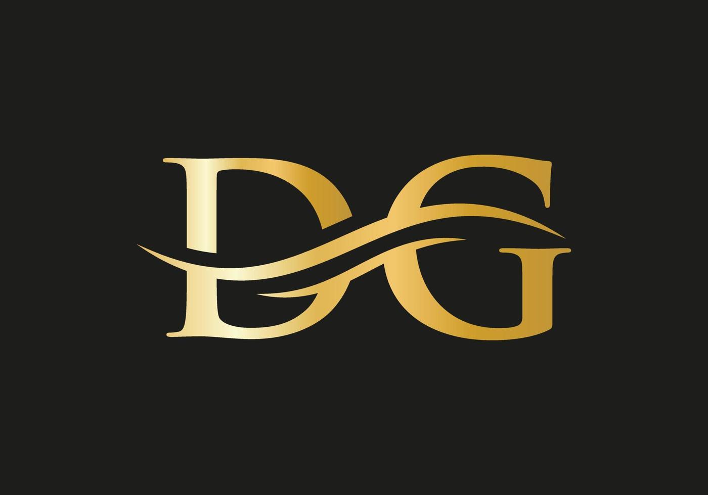 Letter DG Logo Design Vector