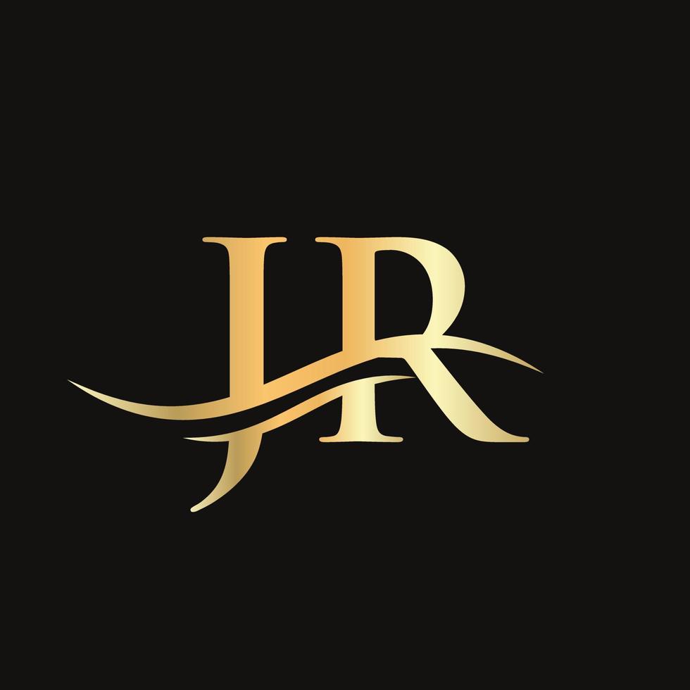 JR Linked Logo for business and company identity. Creative Letter JR Logo Vector