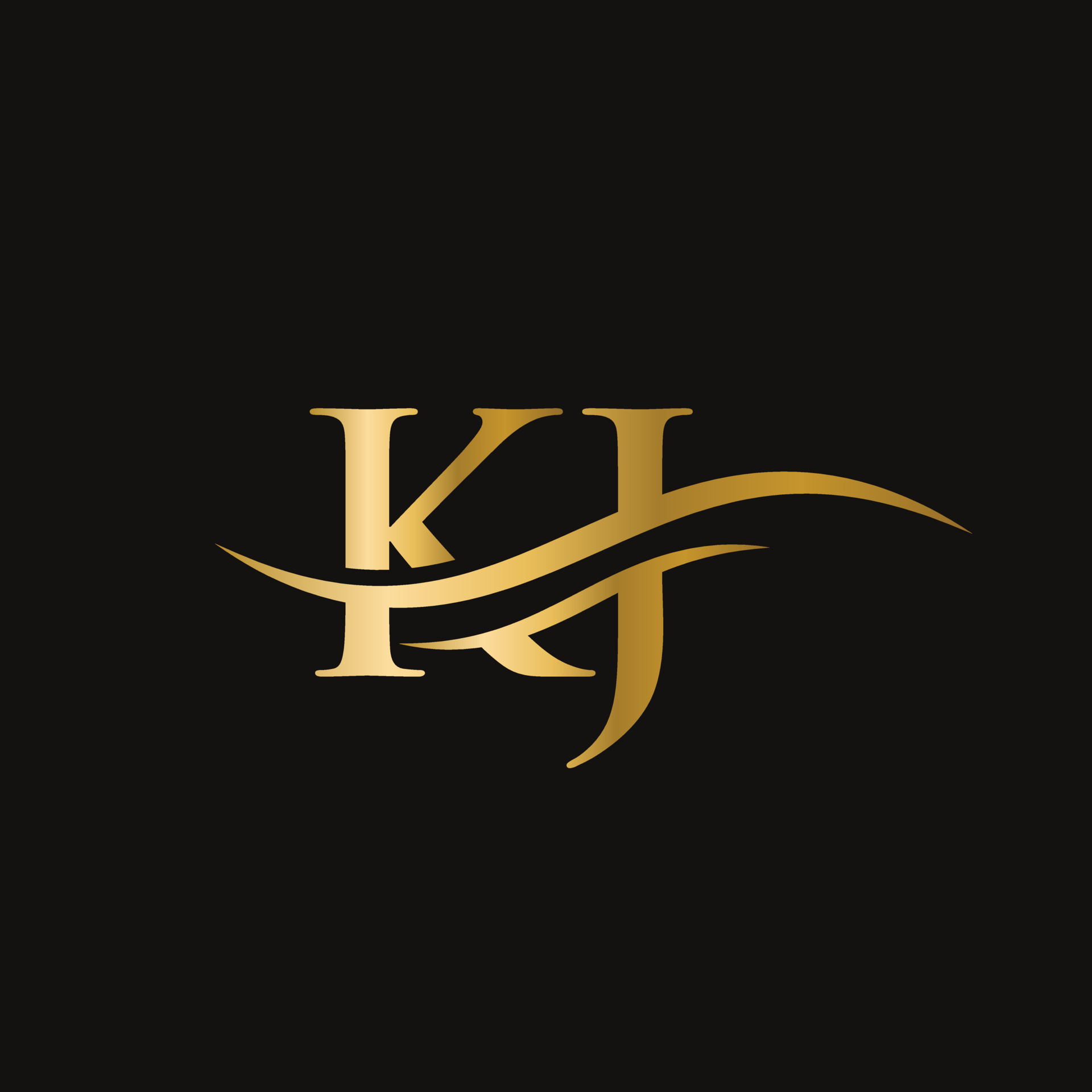 Modern KJ Logo Design for business and company identity. Creative KJ ...