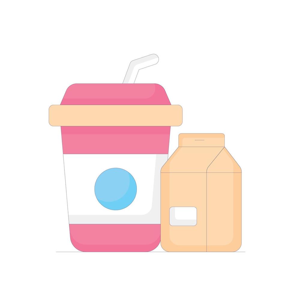 Drink Vector Icon Line  Without Background Illustration. EPS 10 File