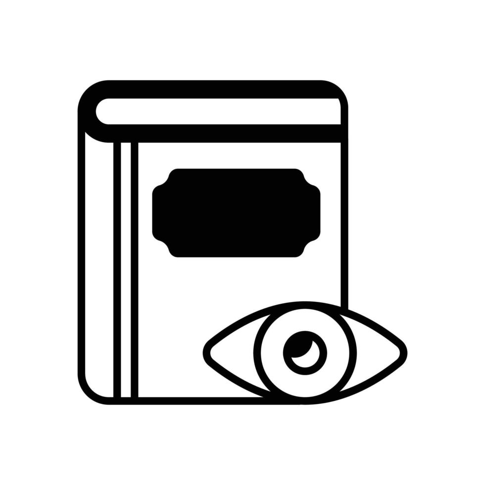 ilustración de estilo de icono de glifo vectorial de libro de leyes. archivo eps 10 vector