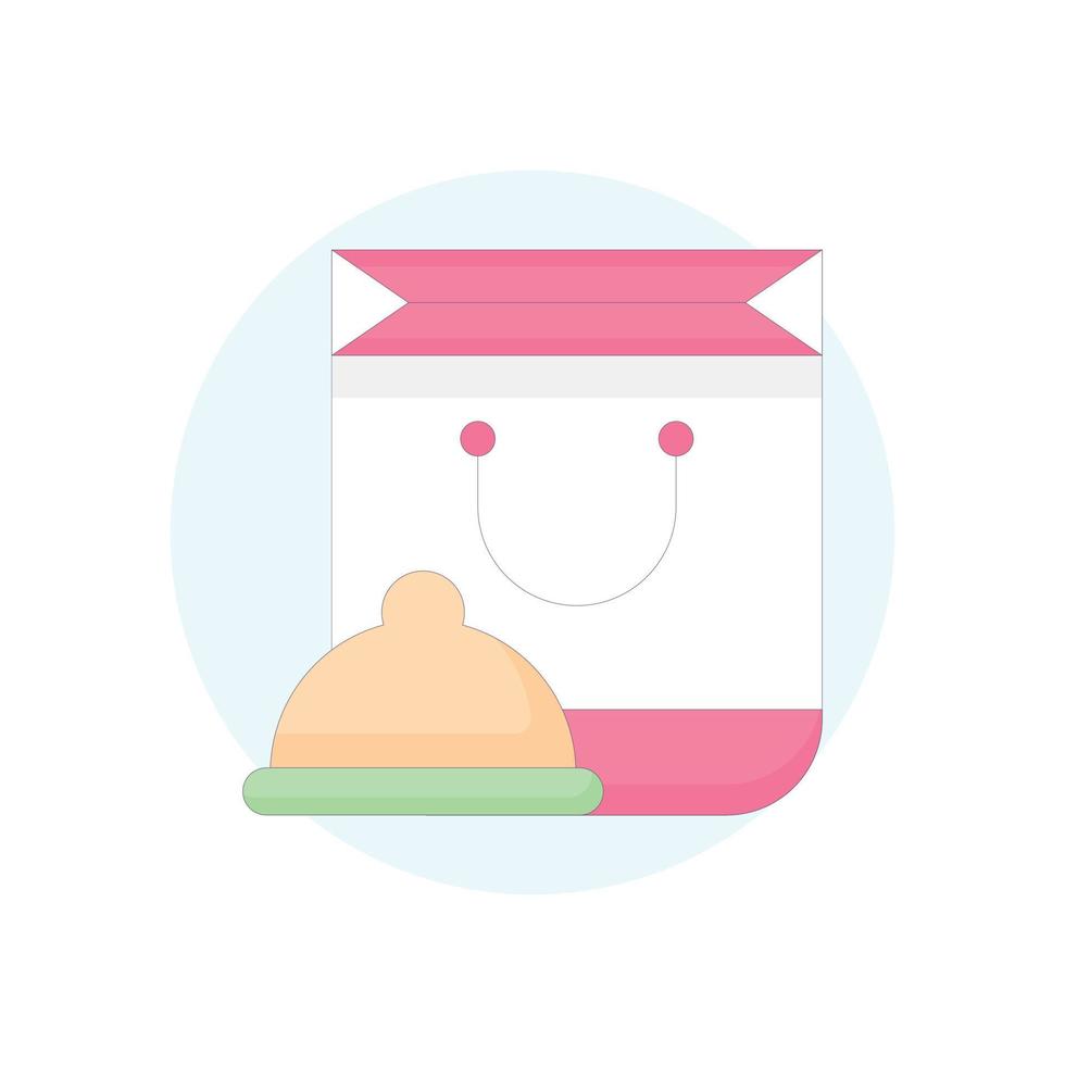 parcel Vector Icon filled outline Style Illustration. EPS 10 File