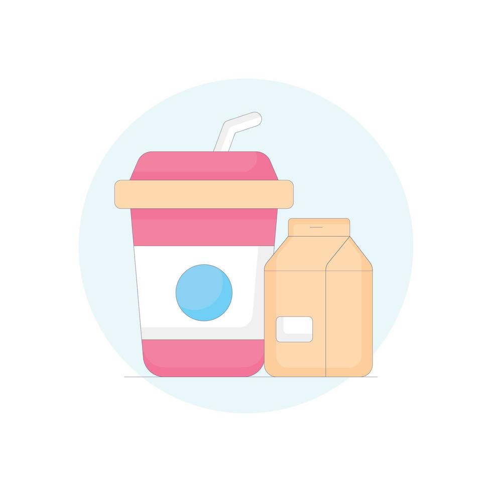 Drink Vector Icon filled outline Style Illustration. EPS 10 File