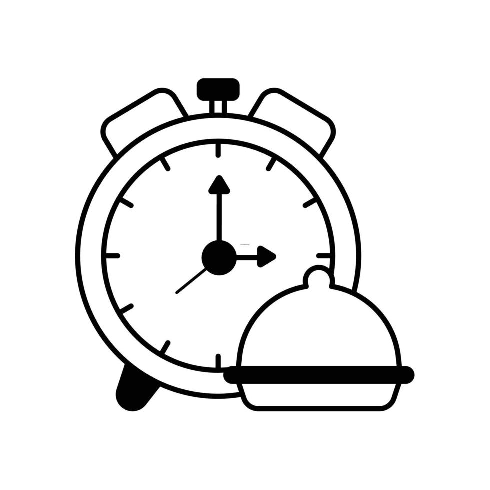 Order time Vector Icon Gylph Style Illustration. EPS 10 File 17209253