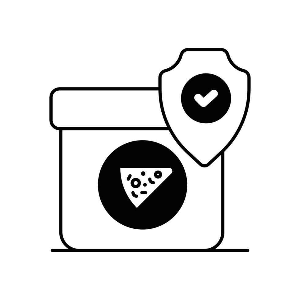 Take away Vector Icon Gylph Style Illustration. EPS 10 File