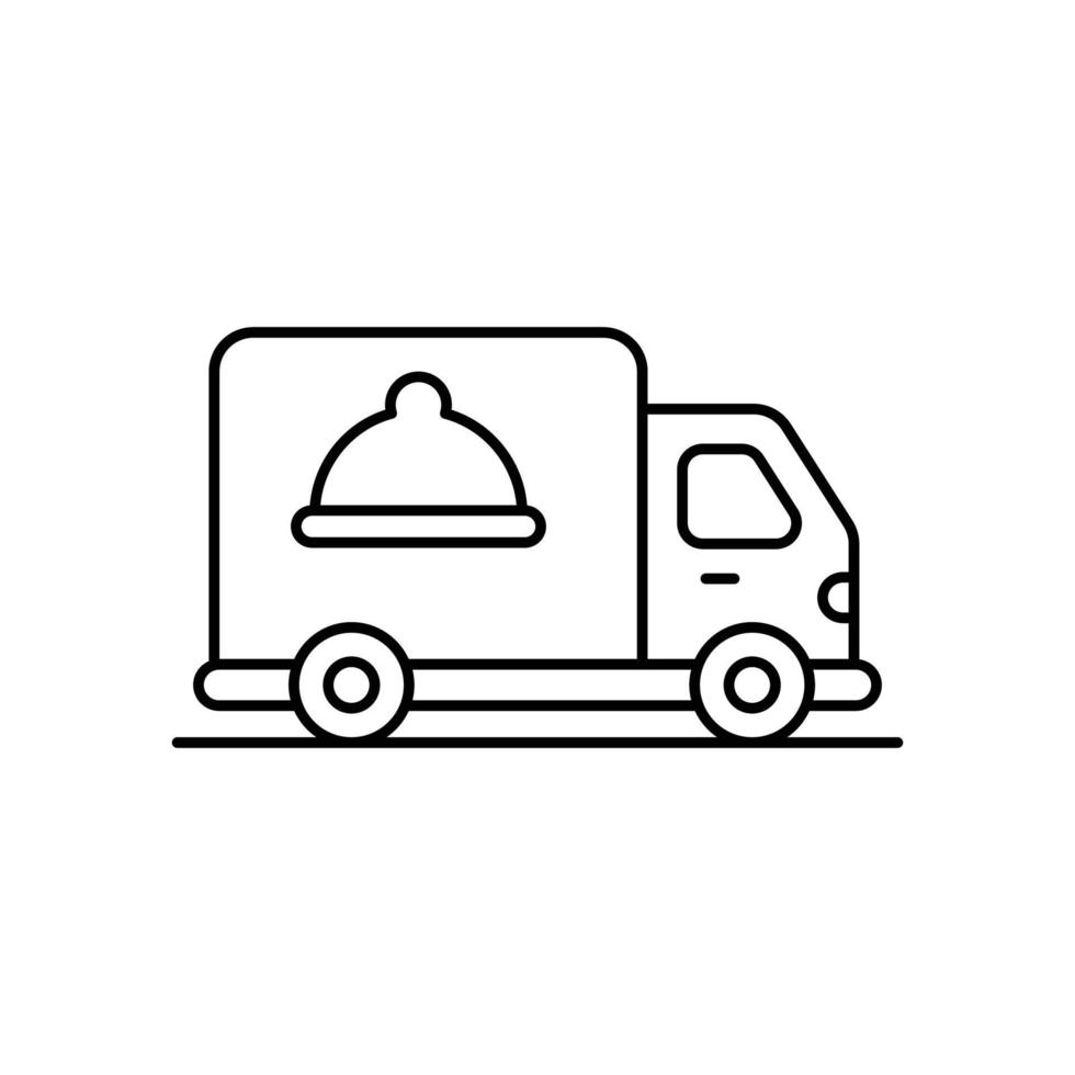 Delivery Vector Icon Line  Style Illustration. EPS 10 File