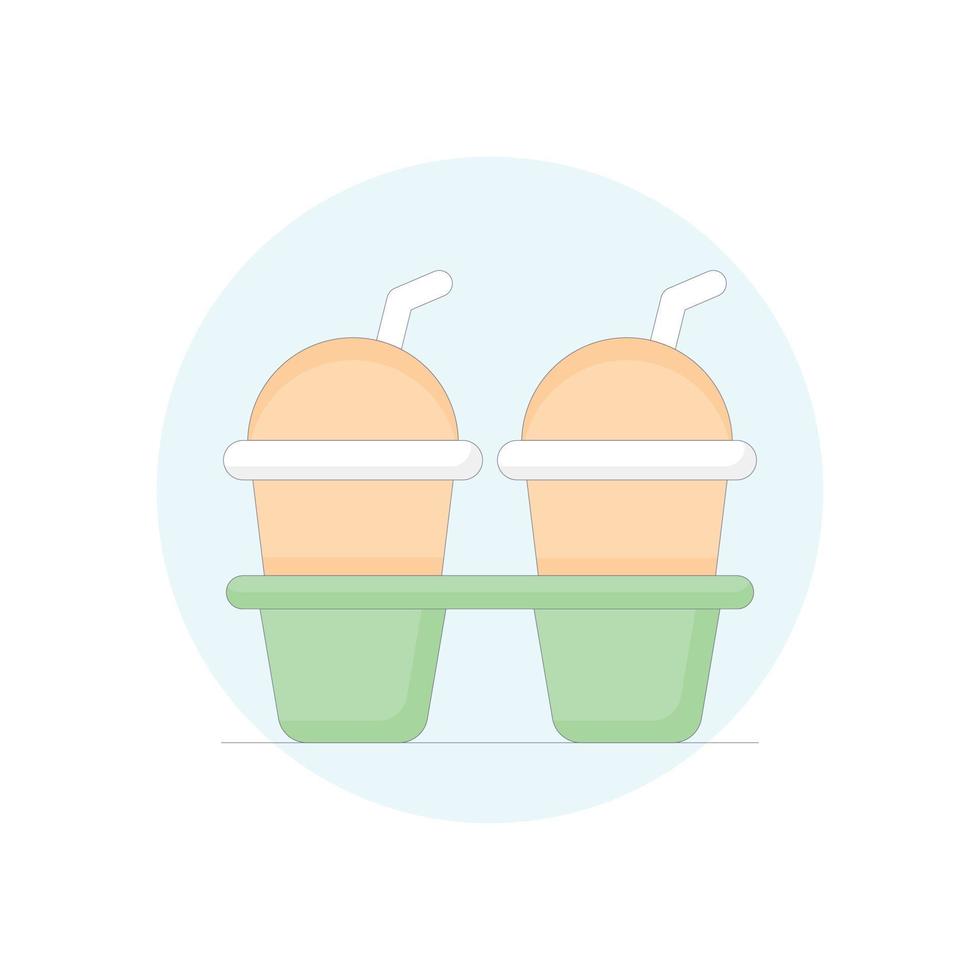 Juice Vector Icon filled outline Style Illustration. EPS 10 File