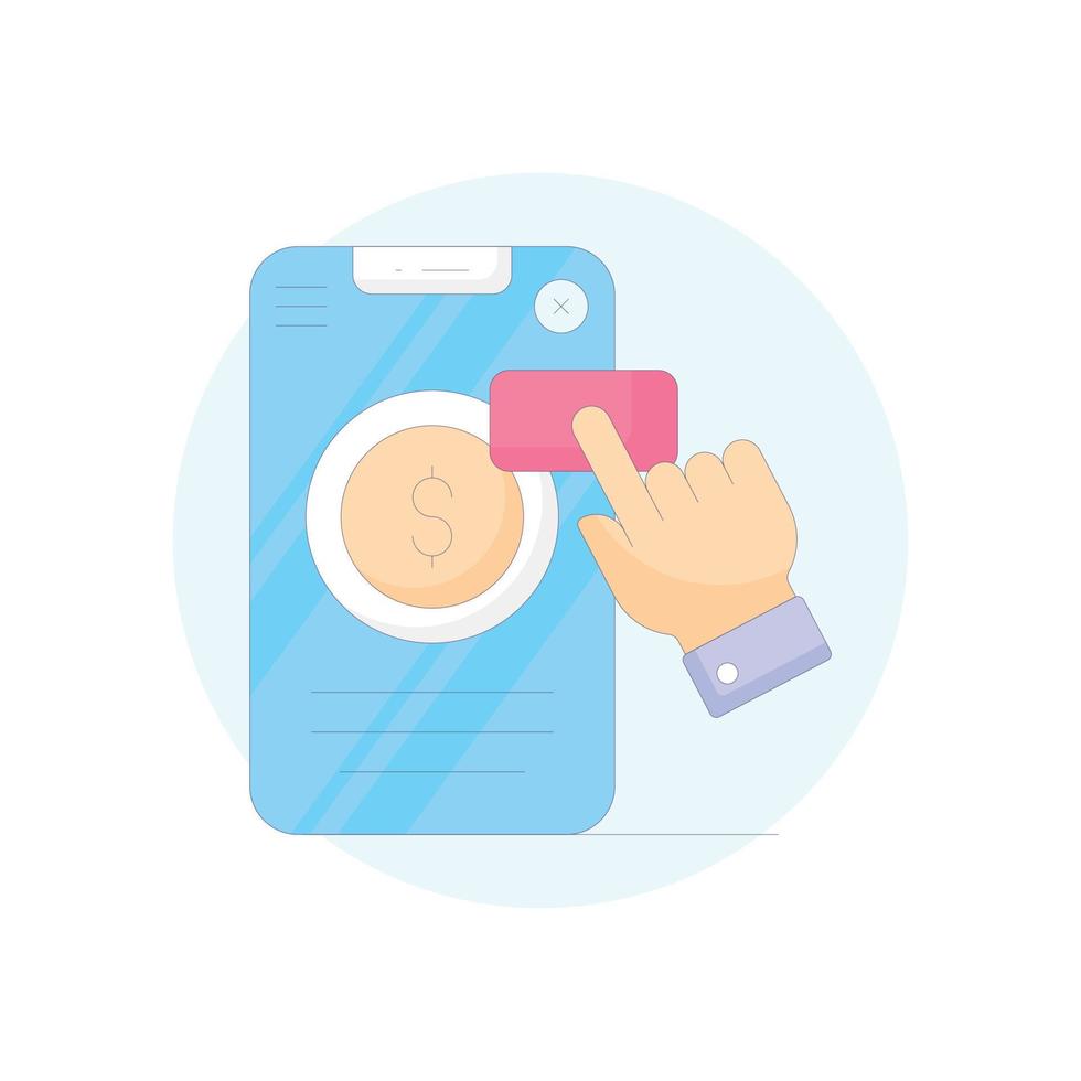 Online Payment  Vector Icon filled outline Style Illustration. EPS 10 File