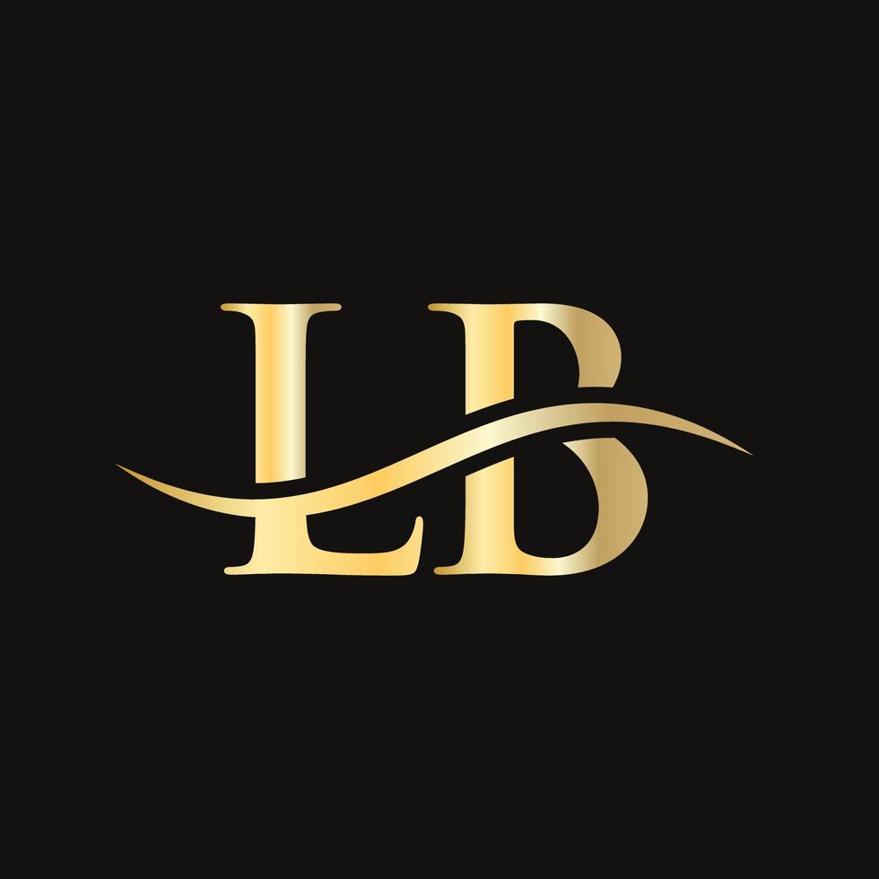 Modern LB Logo Design for business and company identity. Creative LB