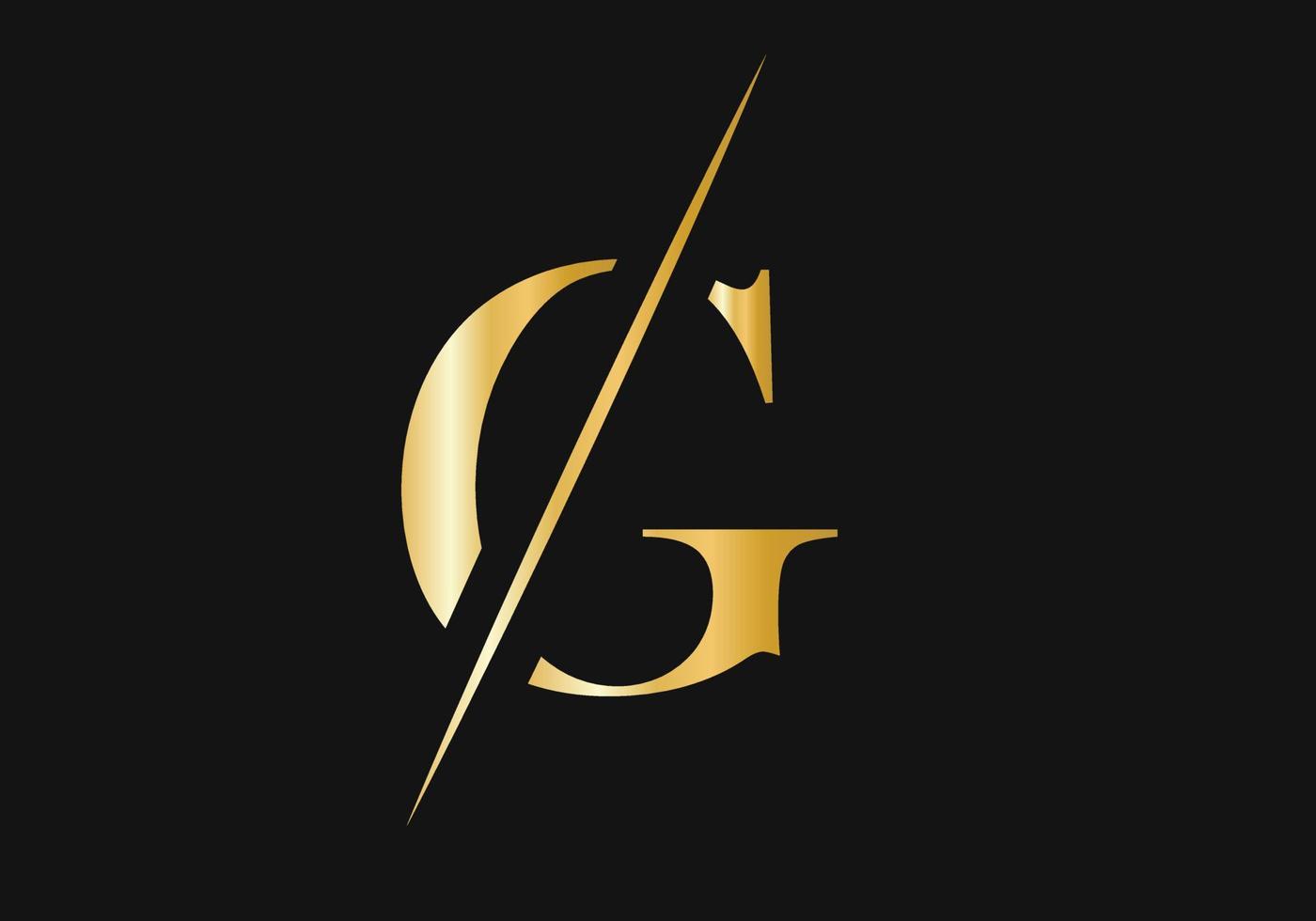 Luxury Letter G Logo Design For Fashion and Luxury Symbol vector