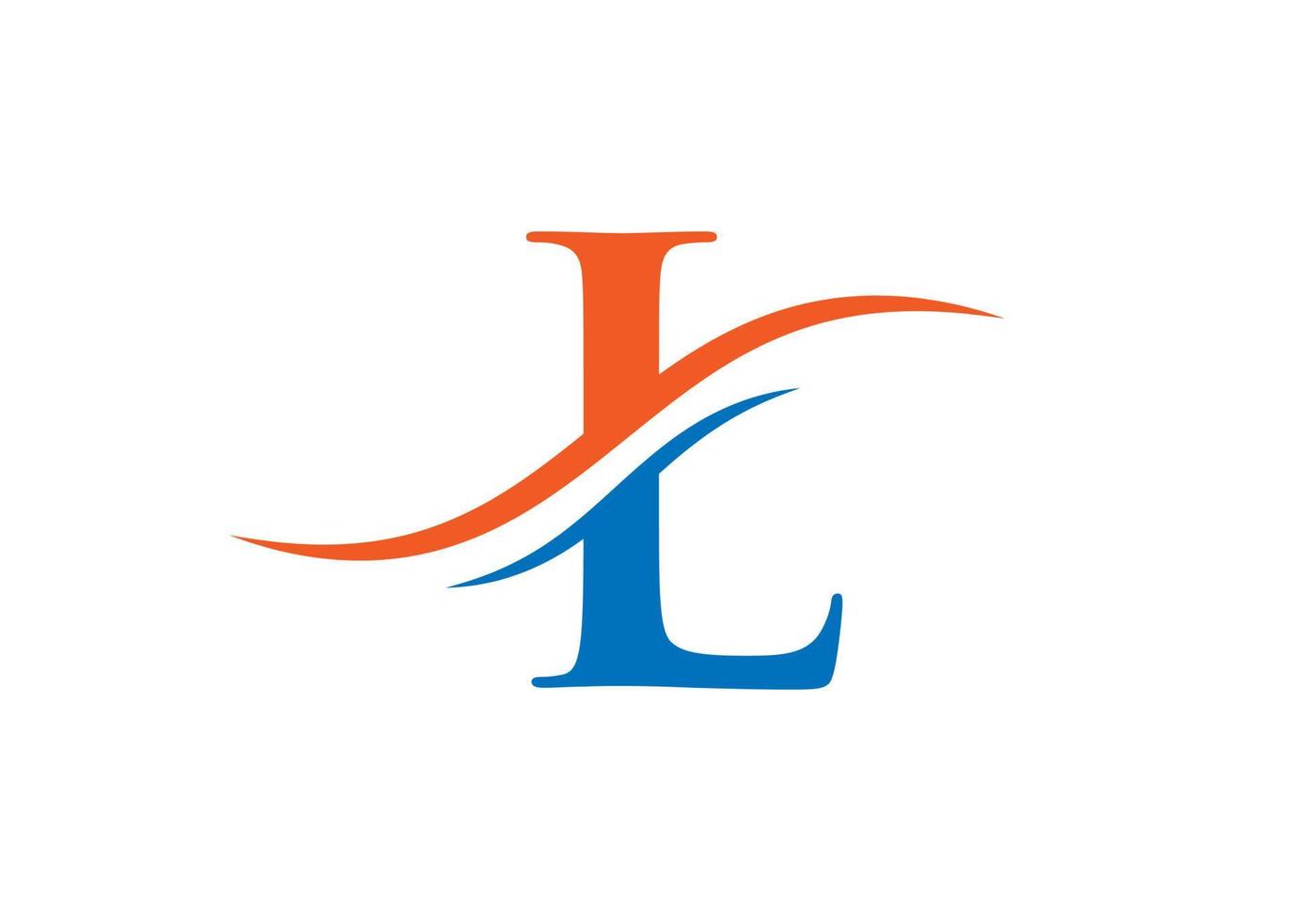 diseño del logotipo de la letra l. l plantilla de vector de logotipo