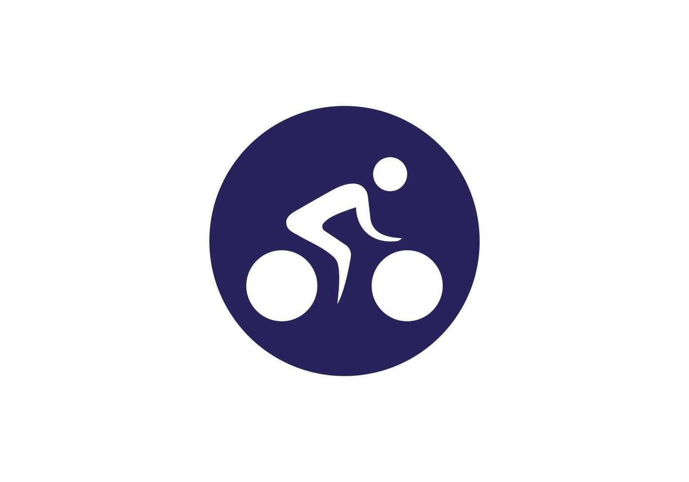 Man cycling vector icon flat style illustration. Man cycling vector icon simple sign and modern symbol