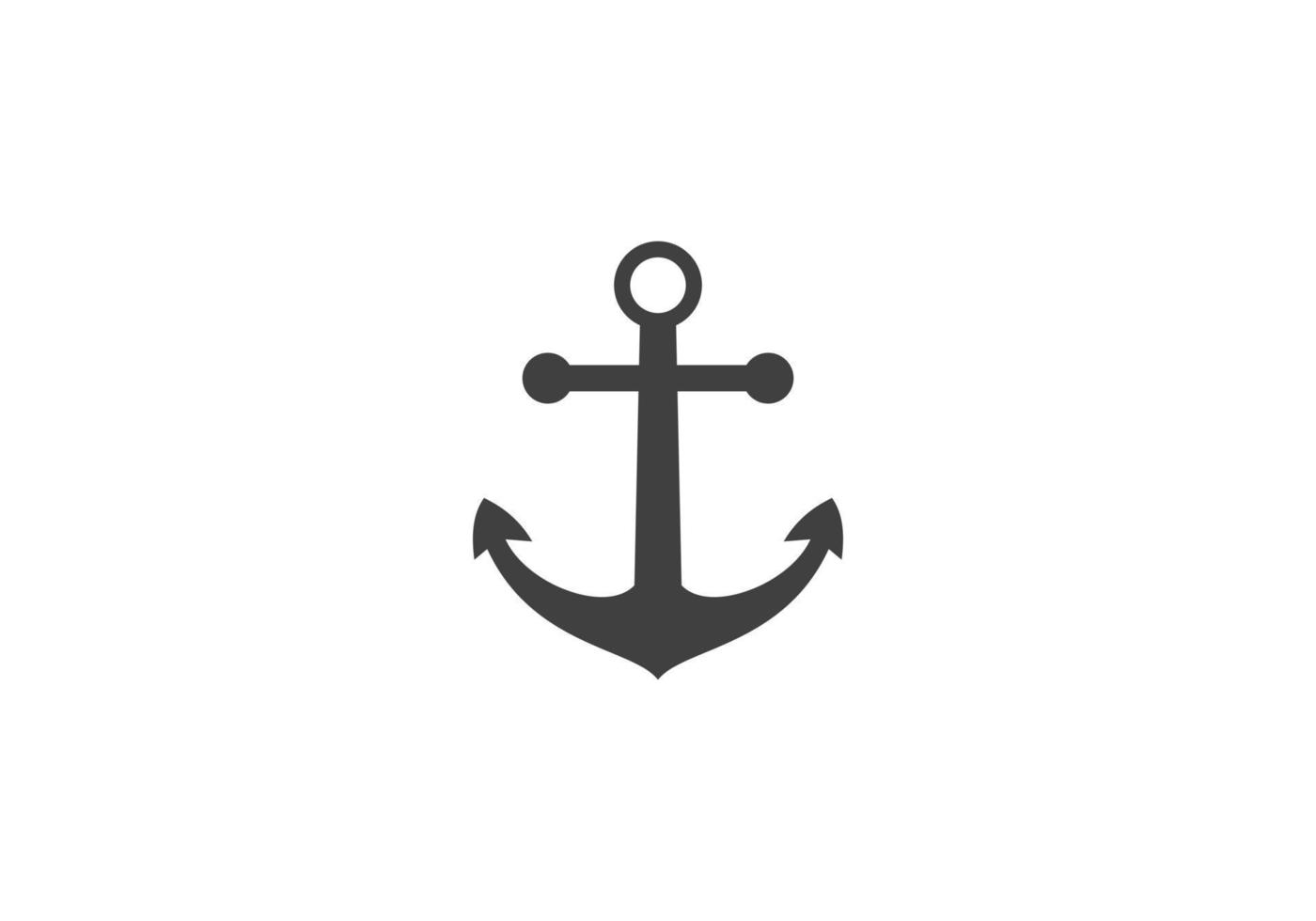 Anchor Logo Template Vector Icon Illustration. Simple anchor icon