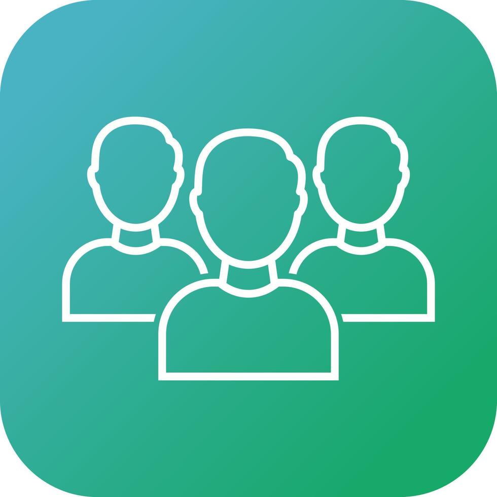 Beautiful Teamwork Vector line icon