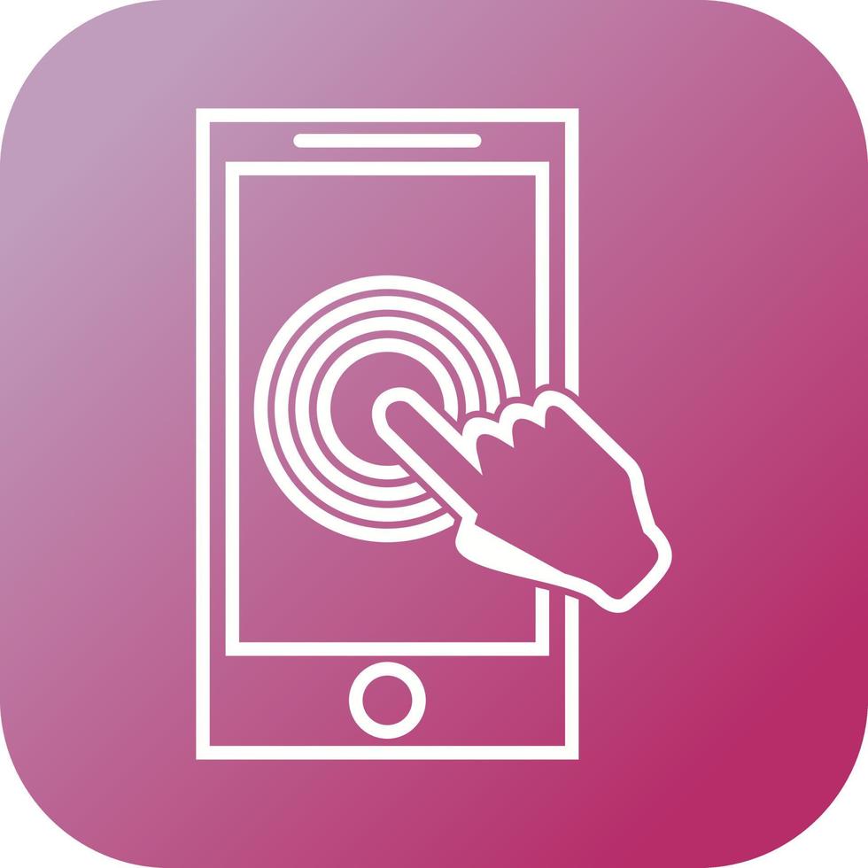 Beautiful Fingerprint vector line icon